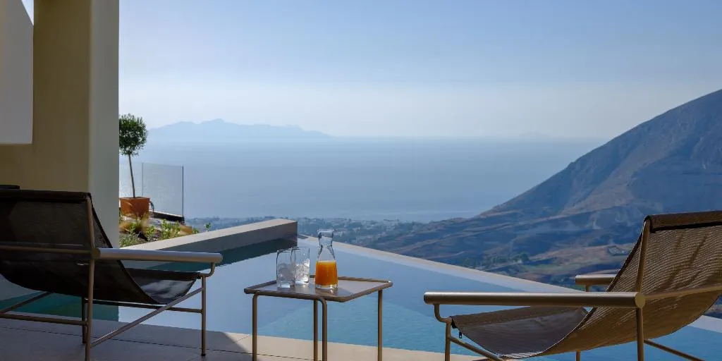 SUITE SEA VIEW WITH PRIVATE POOL Room, Elessa Hotel, Santorini