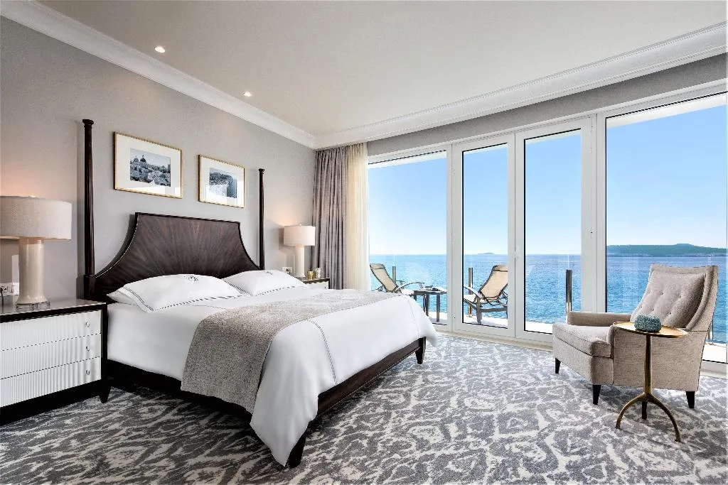 DOUBLE DELUXE SEA VIEW WITH BALCONY Room, Royal Blue hotel, Dubrovnik