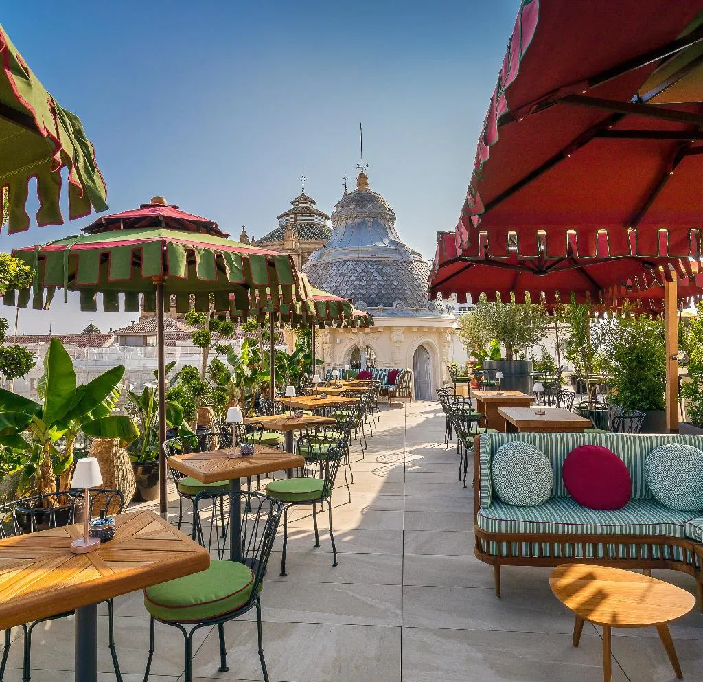 Terrace, Palacio Gran Via, A Royal Hideaway Hotel, Andalucia
