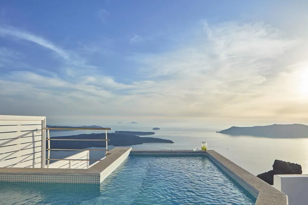 General view, La Maltese Private House, Santorini
