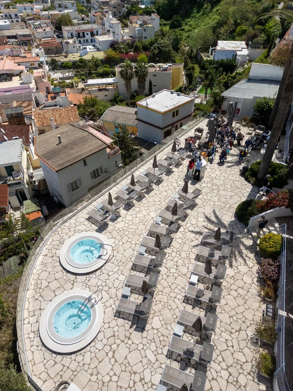 Terrace, Terme Gran Paradiso Hotel, Naples