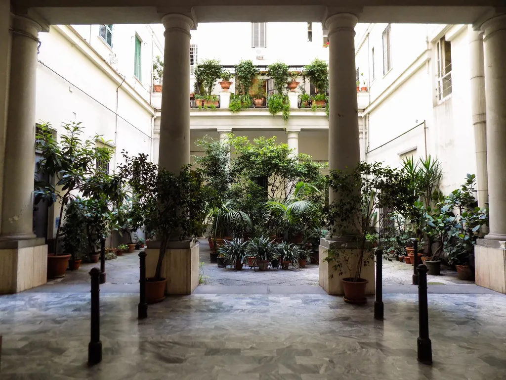 Lobby, Hotel Le Orchidee, Naples
