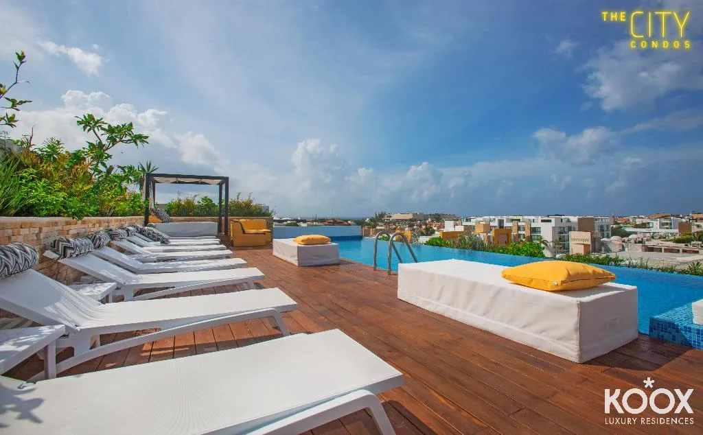 Terrace, KLR The City Condos by Sercotel, Playa Del Carmen