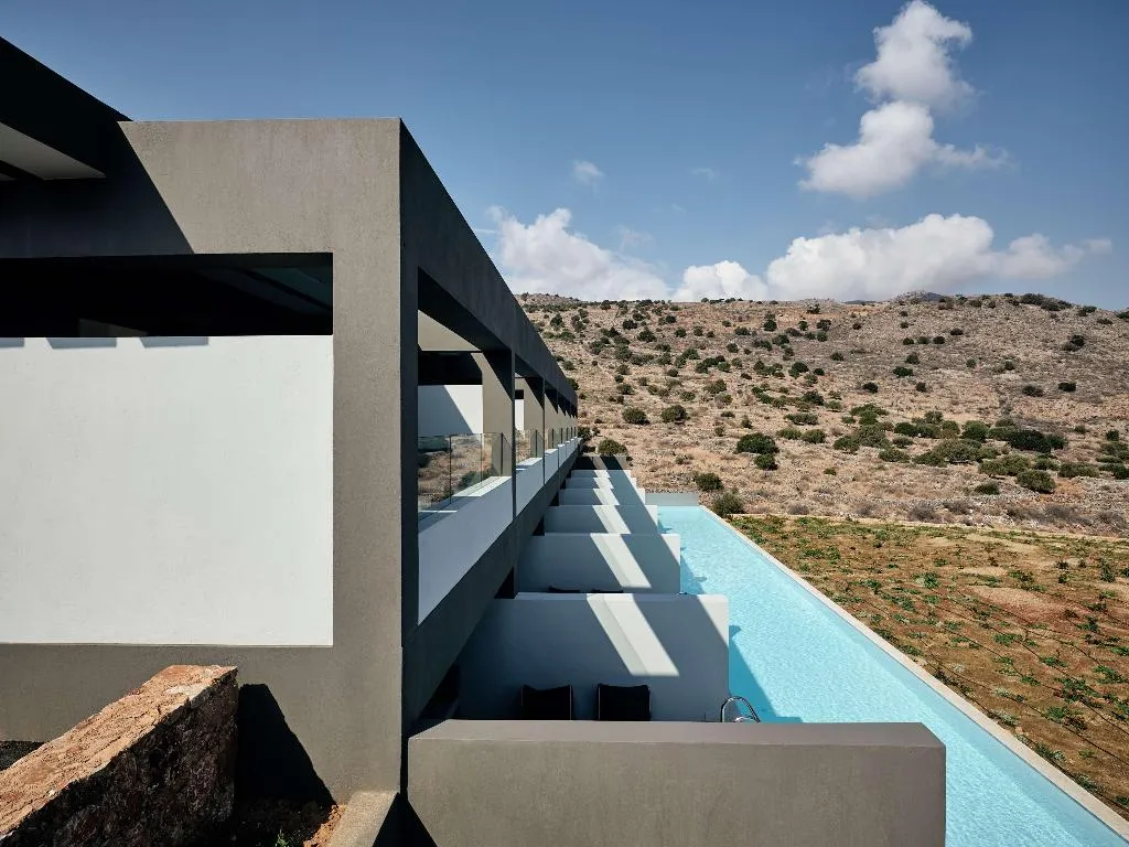 SUITE QUEEN SIZE BED Room, Domes Aulus Elounda, Curio Collection by Hilton, Crete