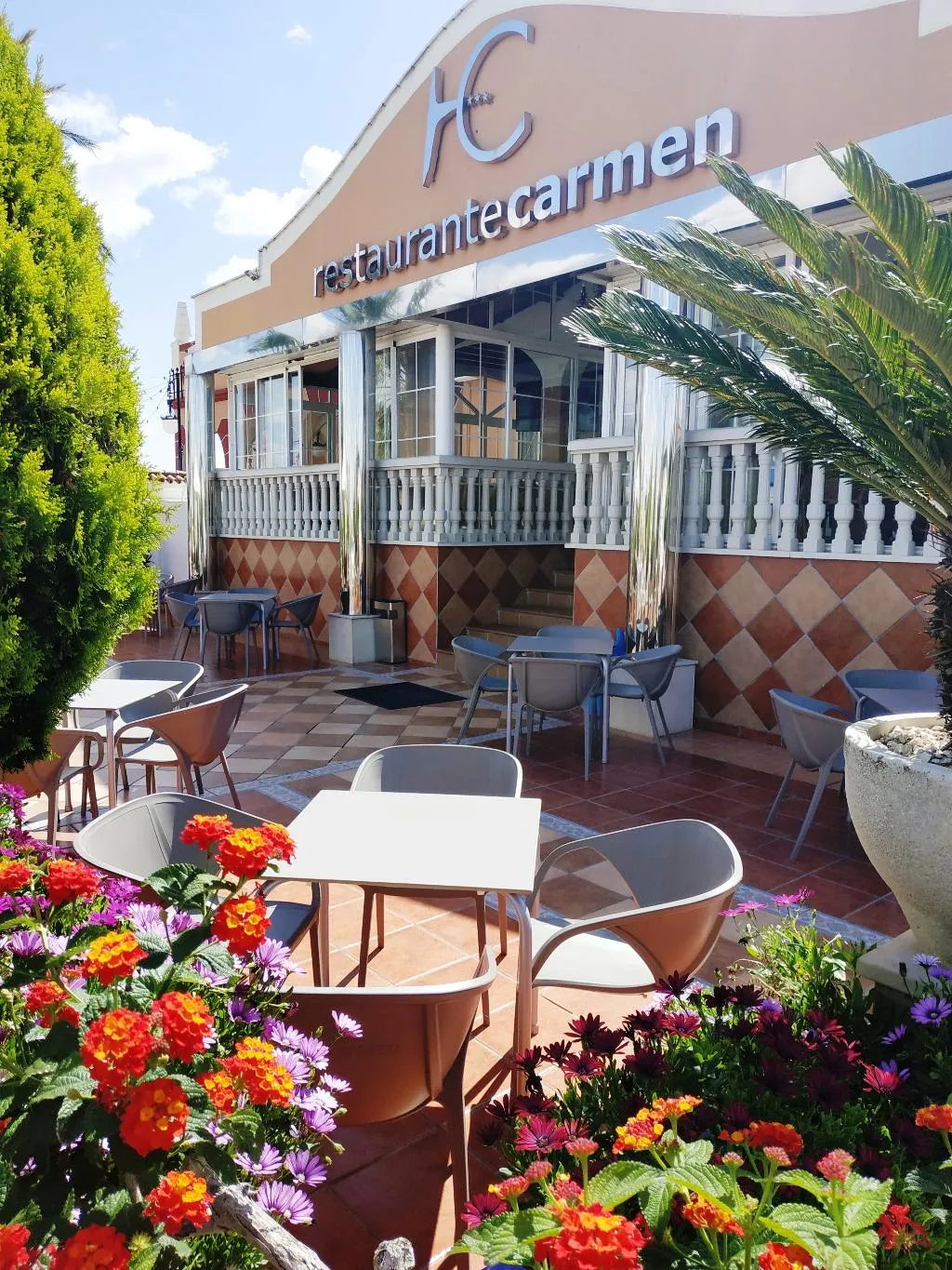 Terrace, Hotel Carmen, Costa Del Sol