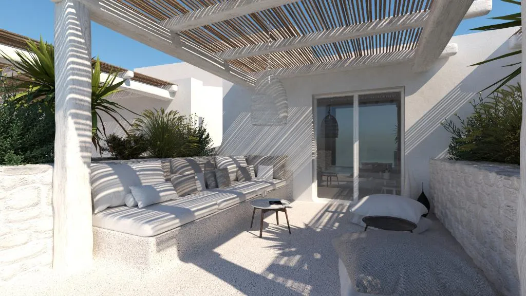 JUNIOR SUITE SEA VIEW WITH PRIVATE POOL Room, Mykonos Earth, Mykonos