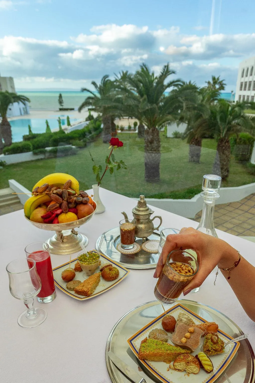 Restaurant, Le Palace Hotel, Tunisia