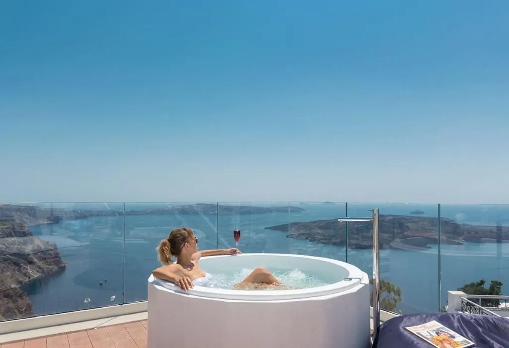 General view, Mythical Blue Luxury Suites, Santorini