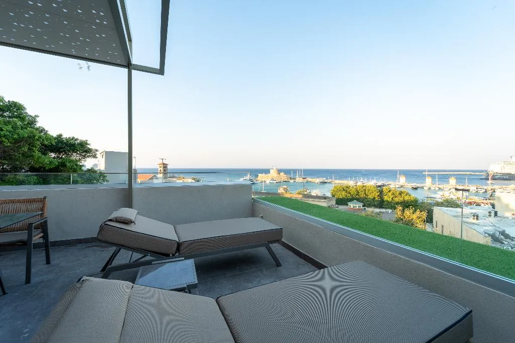 SUITE SEA VIEW WITH AIR CONDITIONING Room, Philia Center Suites, Rhodes