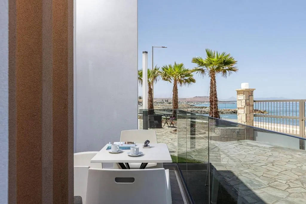 Terrace, Golden Bay Boutique Hotel & Bungalows, Crete