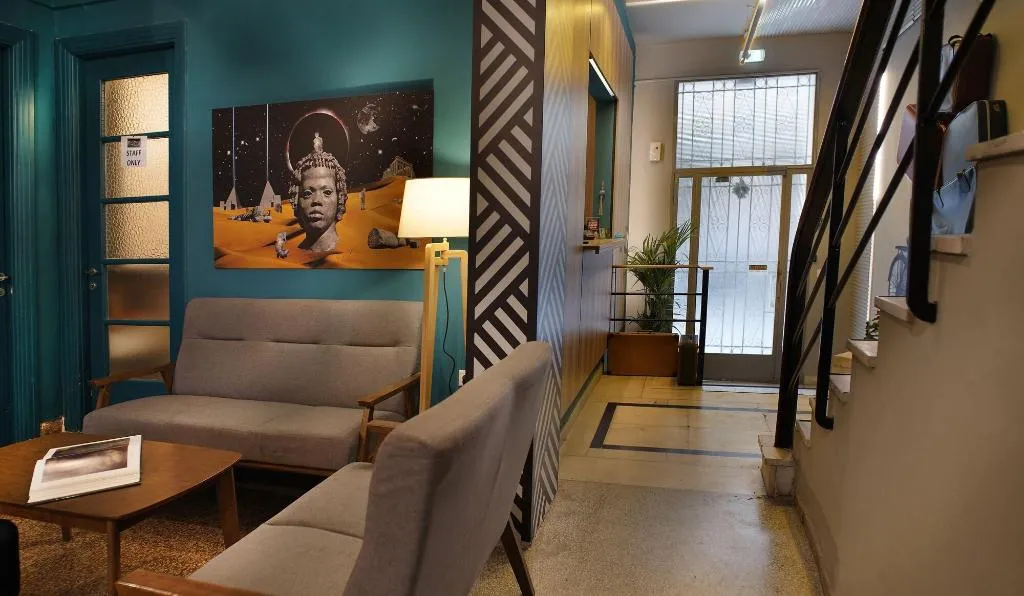 Lobby, Nubian Hostel, Athens