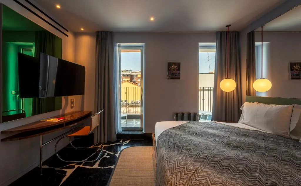 DOUBLE WITH BALCONY Room, Hotel Calimala Milano, Milan