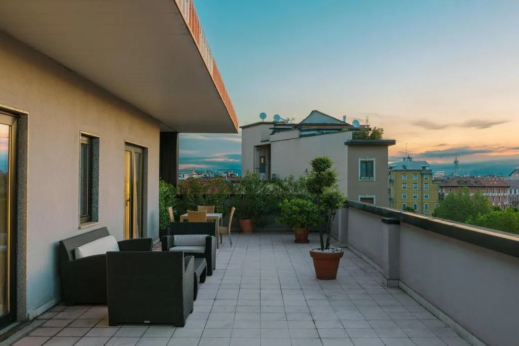 Terrace, Marriott Hotel Milan, Milan