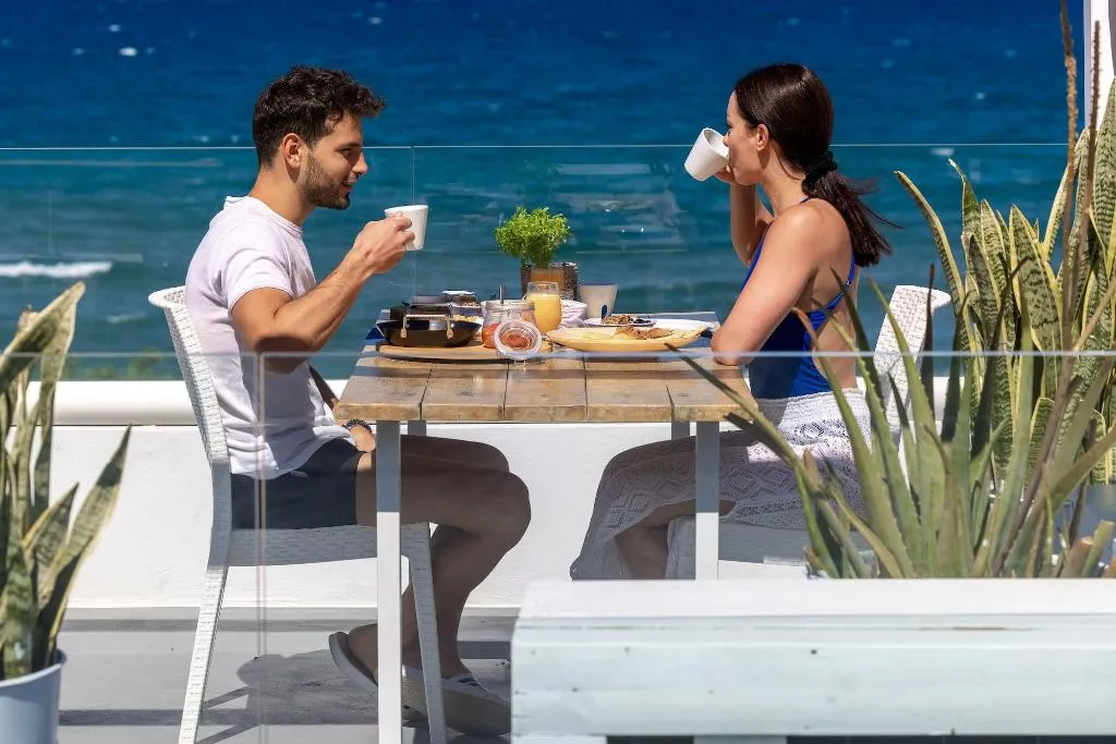 Terrace, Blue Horizon, Crete