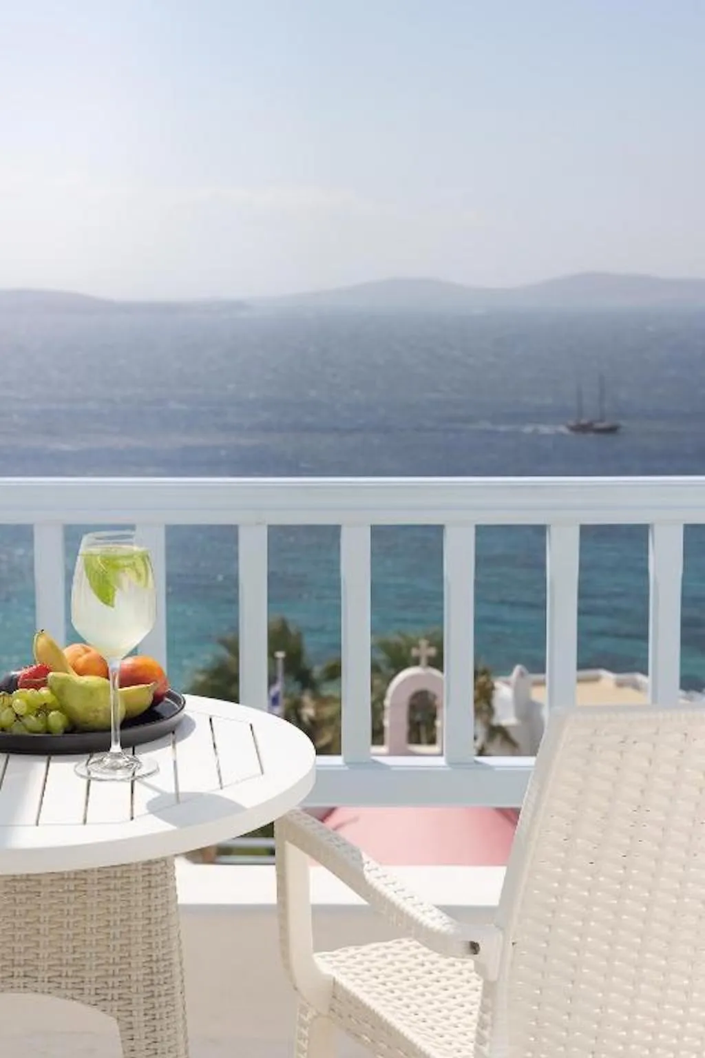JUNIOR SUITE DELUXE SEA VIEW Room, Saint John Hotel Villas & Spa, Mykonos