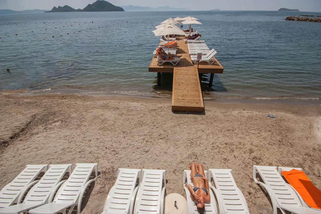 Beach, Dragut Point North Hotel, Bodrum