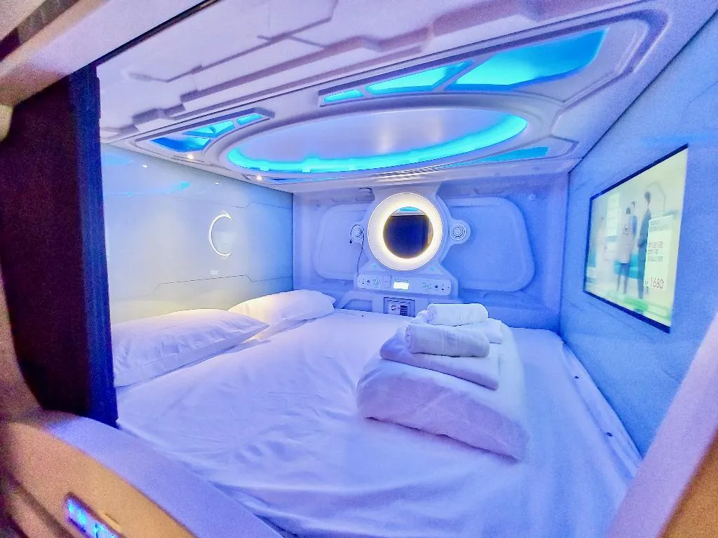 Bed in dormitory COMFORT Room, Atypicap Capsule Hostel, Tenerife