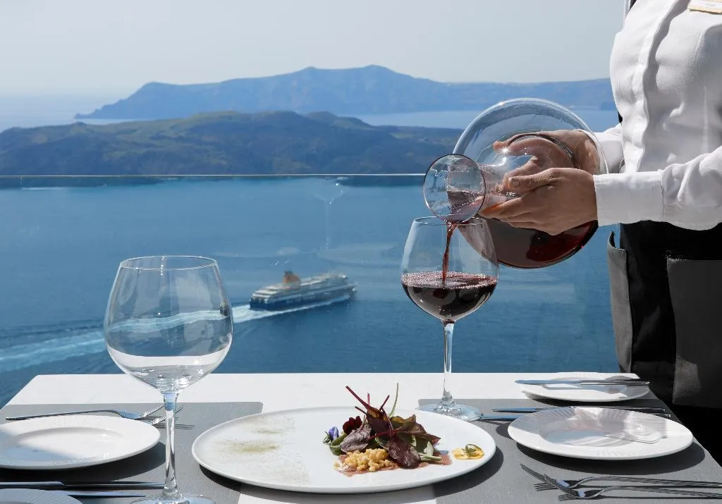 Restaurant, Petit Palace, Santorini
