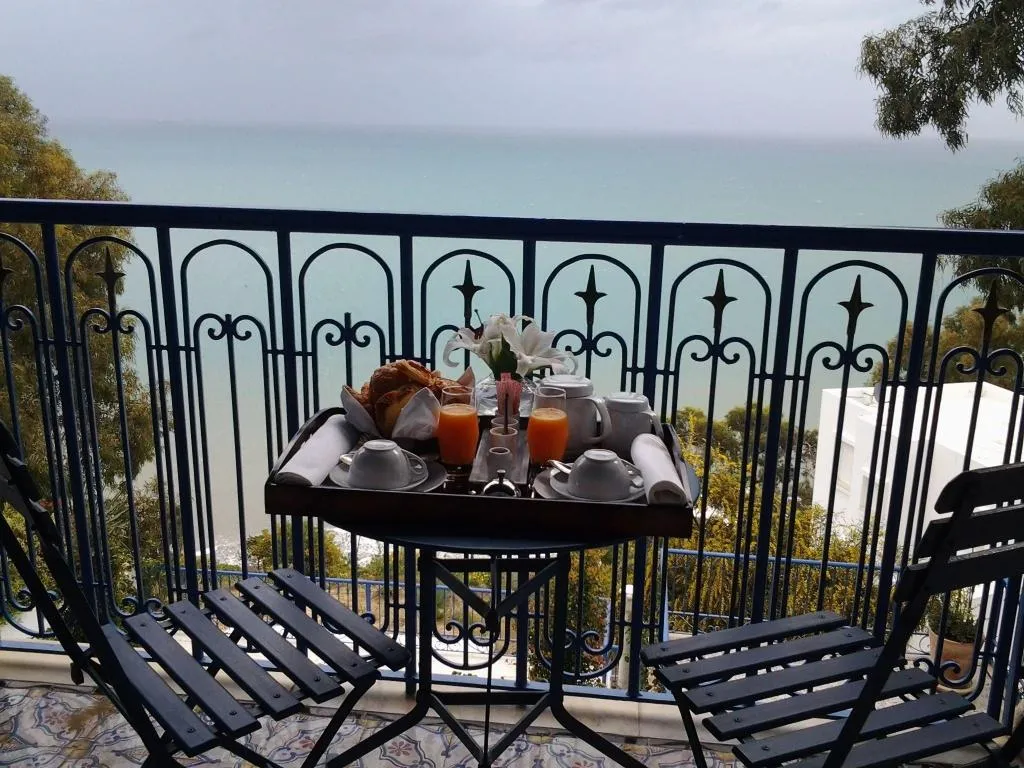 Terrace, La Villa Bleue, Tunisia