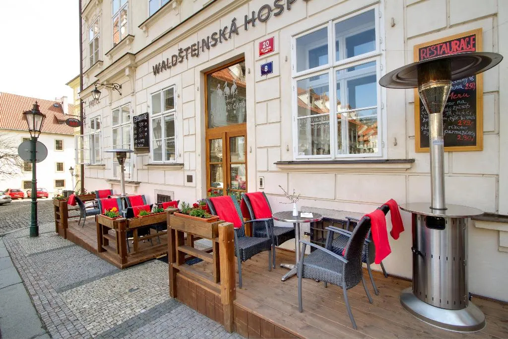 Terrace, Three Storks Hotel, Prague