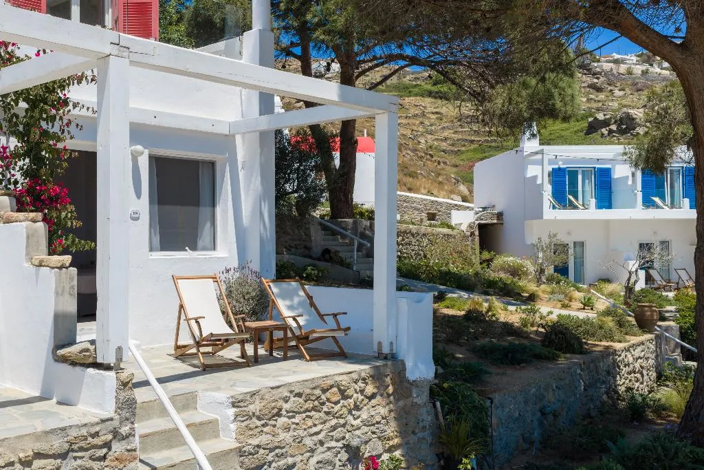 Double or Twin SEA VIEW Room, Rhenia  Mykonos Hotel & Bungalows, Mykonos