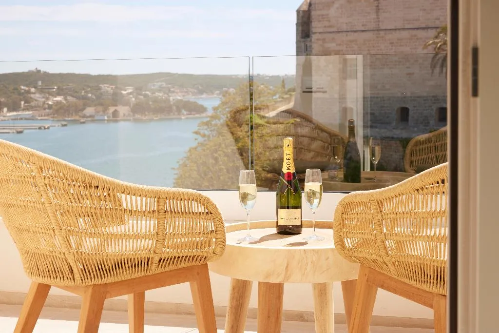 Terrace, Catalonia Mirador des Port, Menorca