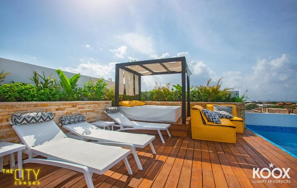 Terrace, KLR The City Condos by Sercotel, Playa Del Carmen