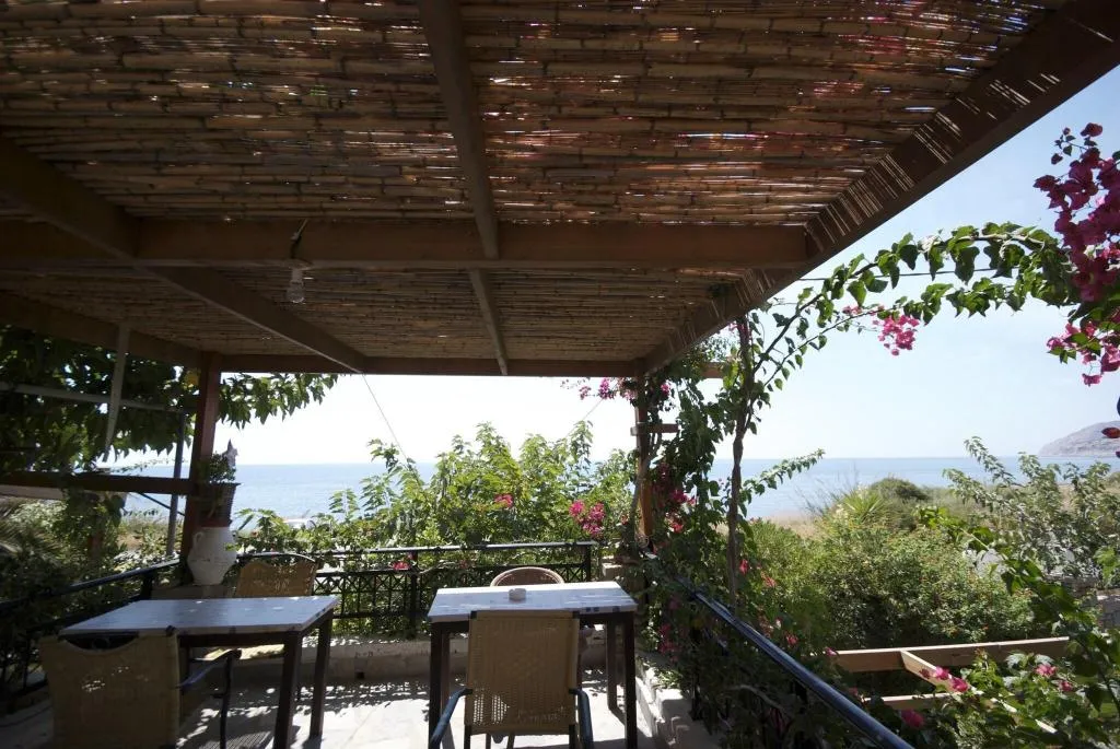 Terrace, Sarikampos Beach, Crete
