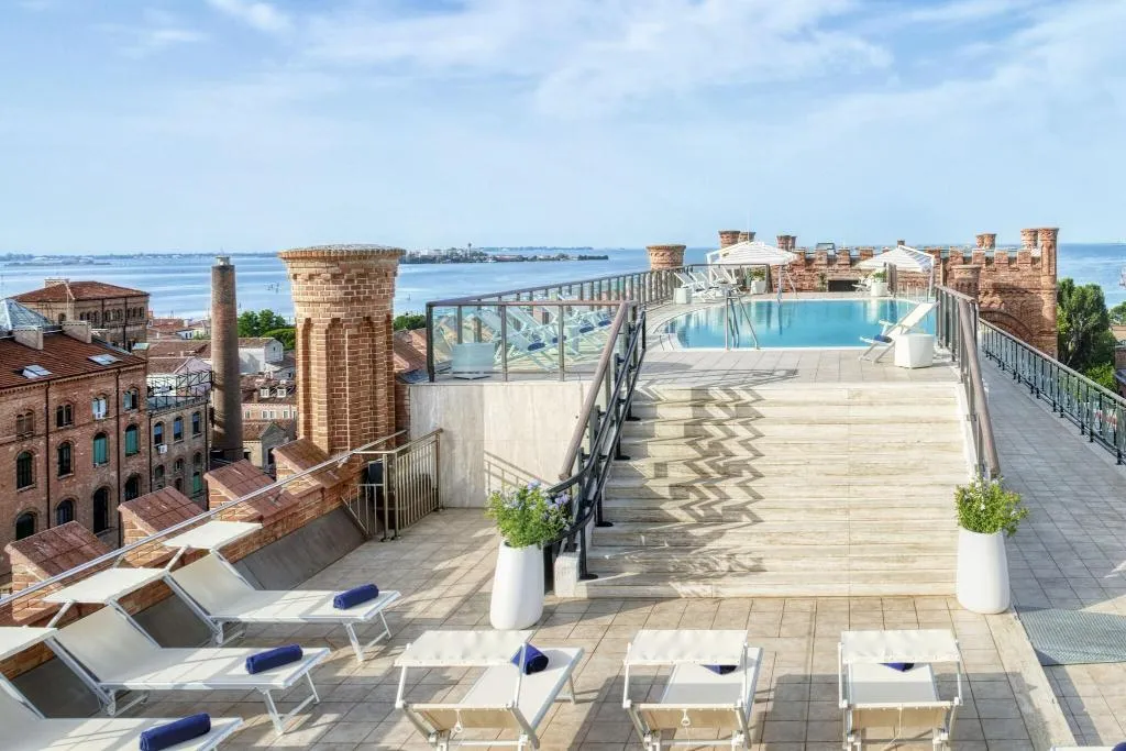 Terrace, Hilton Molino Stucky Venice, Venice