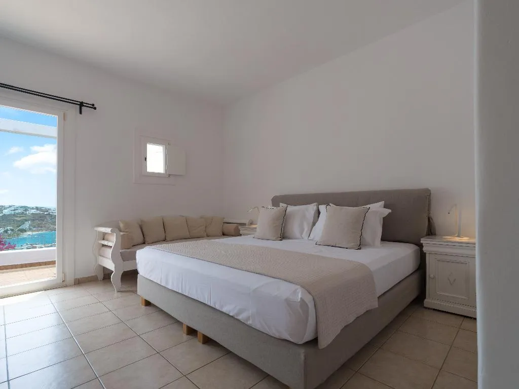 Double or Twin SUPERIOR SEA VIEW Room, Rhenia  Mykonos Hotel & Bungalows, Mykonos