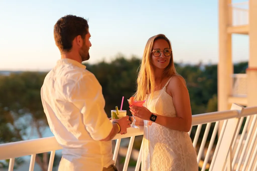 Terrace, Club Hotel Aguamarina, Menorca