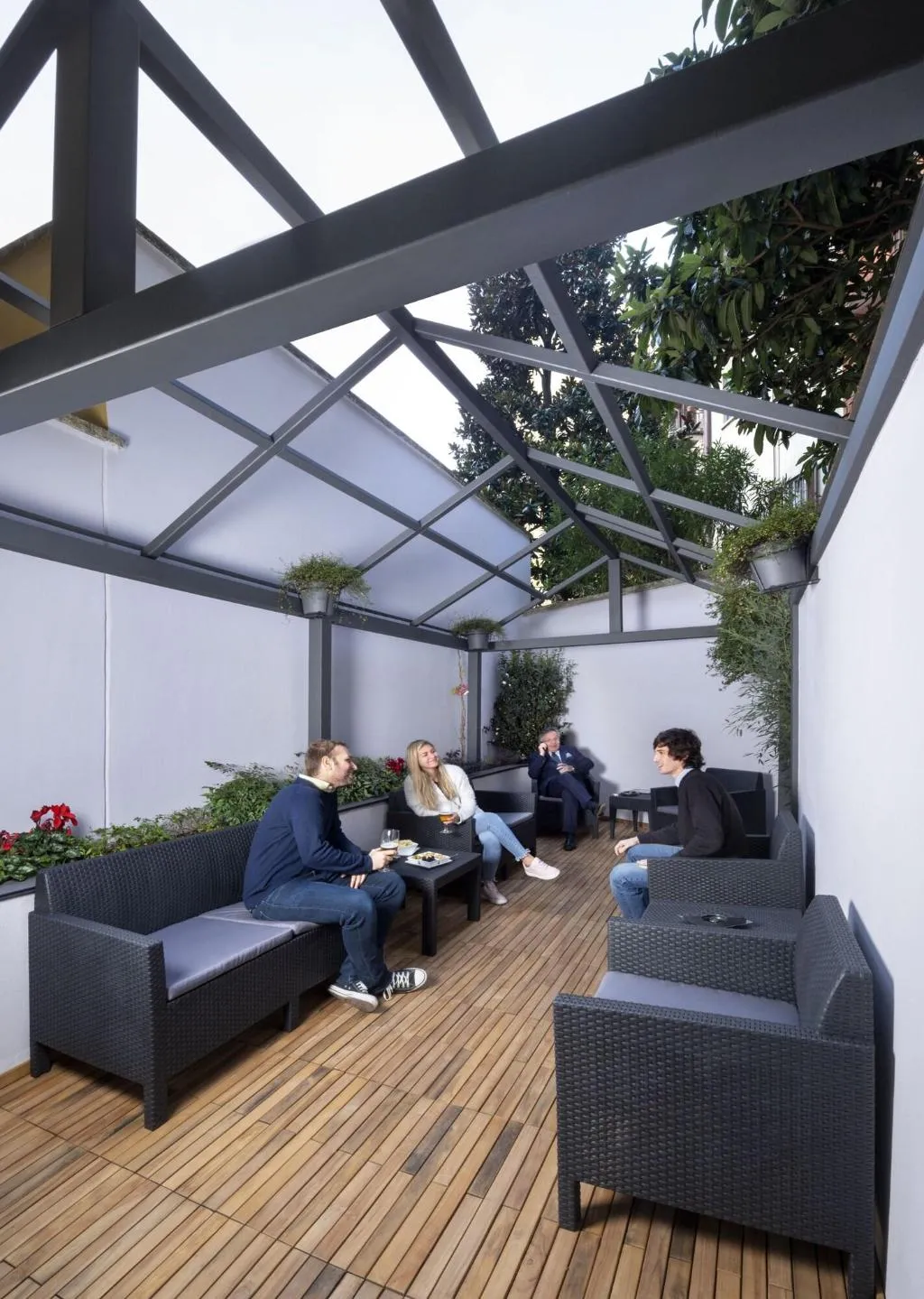 Terrace, Lancaster Hotel, Milan