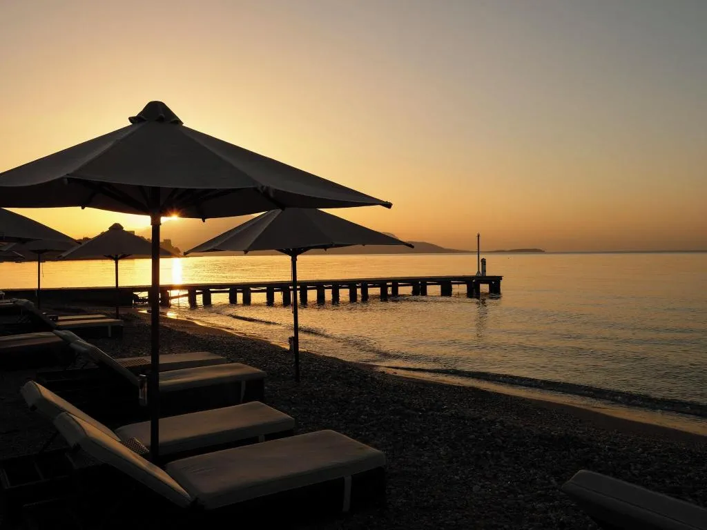 Beach, Doryssa seaside resort, Samos