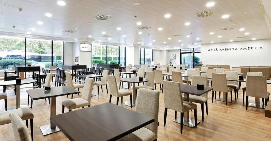 Restaurant, Melia Avenida America, Madrid