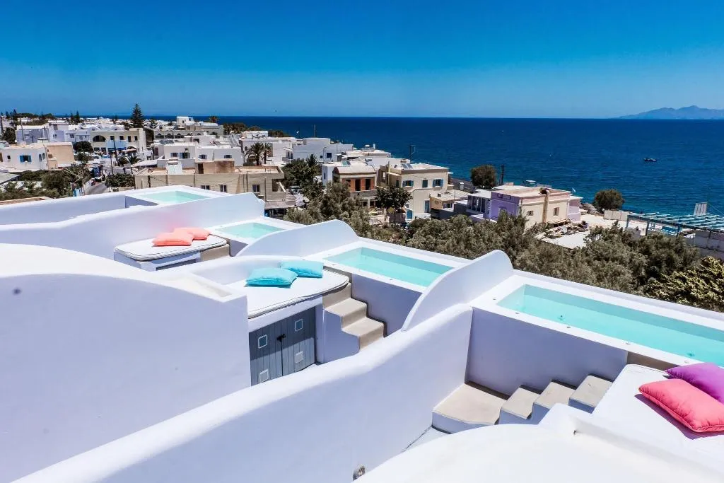 General view, Blue Waves, Santorini
