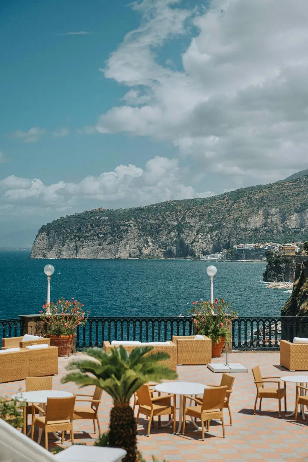Terrace, Grand Hotel Europa Palace, Naples