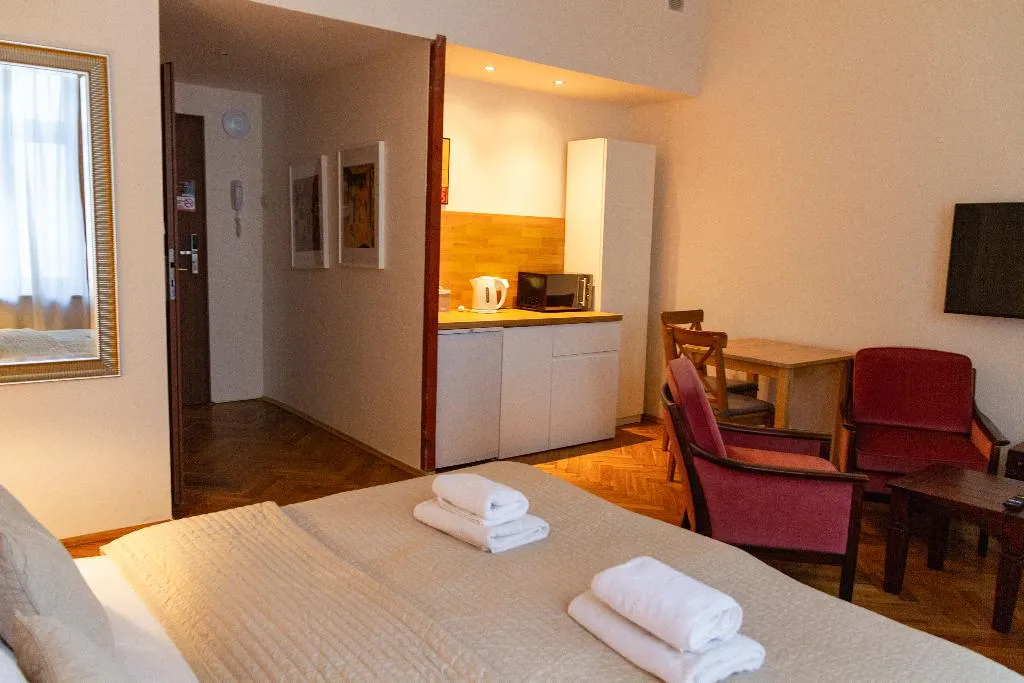 STUDIO QUEEN SIZE BED Room, Lounge Apartments, Krakow