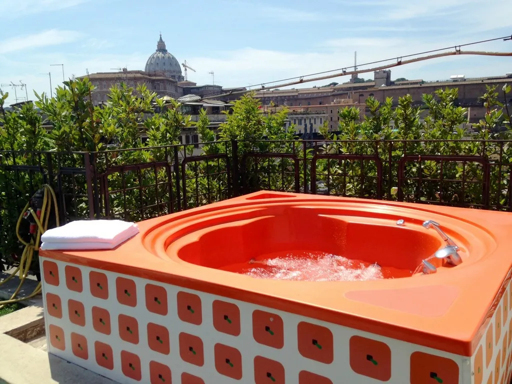 Terrace, Orange Hotel, Rome