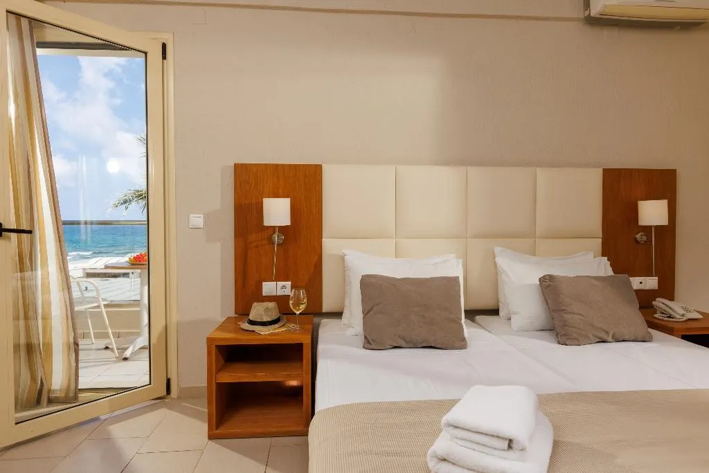 Double or Twin SEA VIEW Room, Malia Bay Beach Hotel & Bungalows, Crete