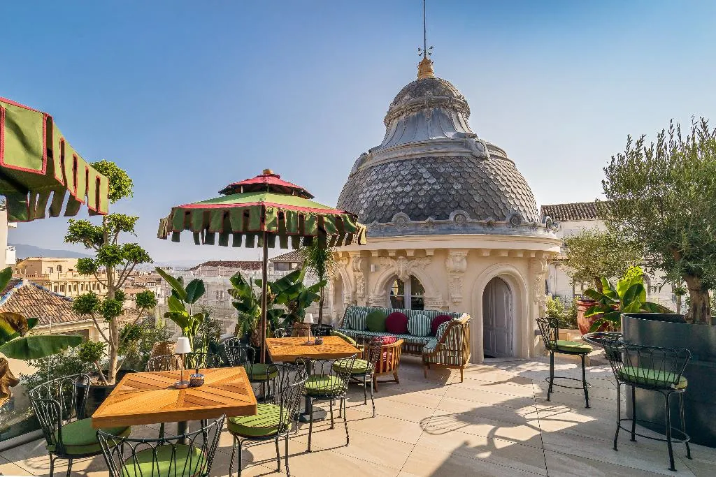 Terrace, Palacio Gran Via, A Royal Hideaway Hotel, Andalucia