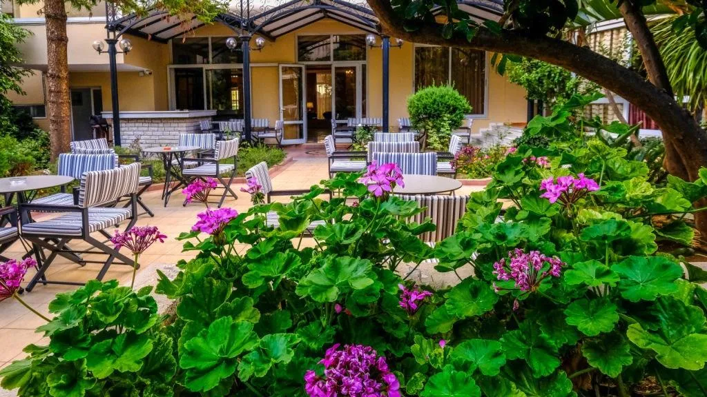 Terrace, Achillion Palace, Crete