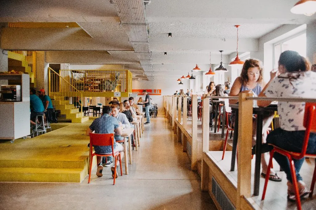 Restaurant, ClinkNoord Hostel, Amsterdam