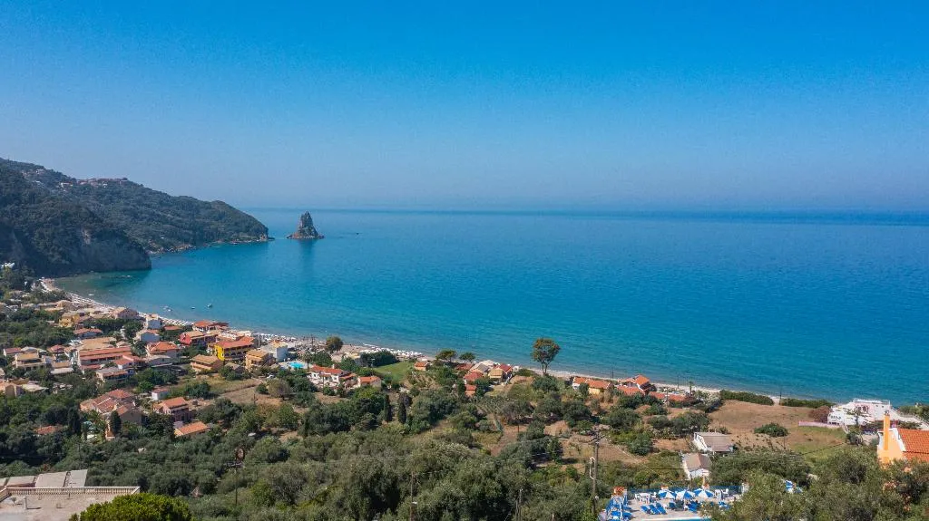 Beach, Mazis Apartments, Corfu