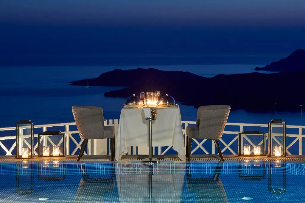 General view, Petit Palace, Santorini