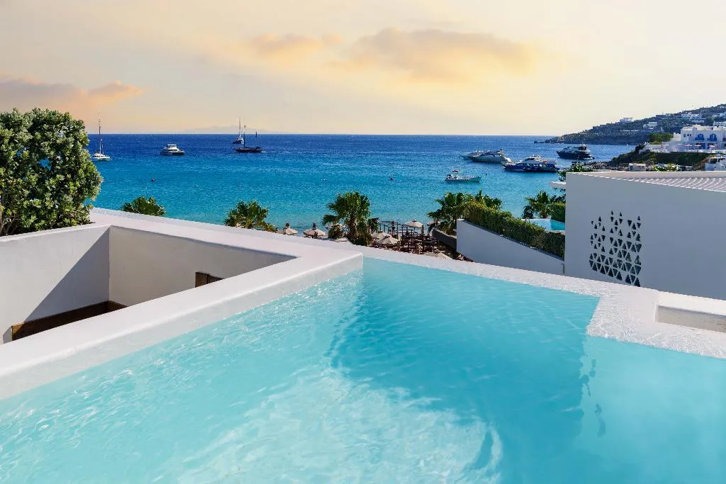 SUITE SEA VIEW WITH TERRACE Room, Mykonos Dove beach hotel, Mykonos