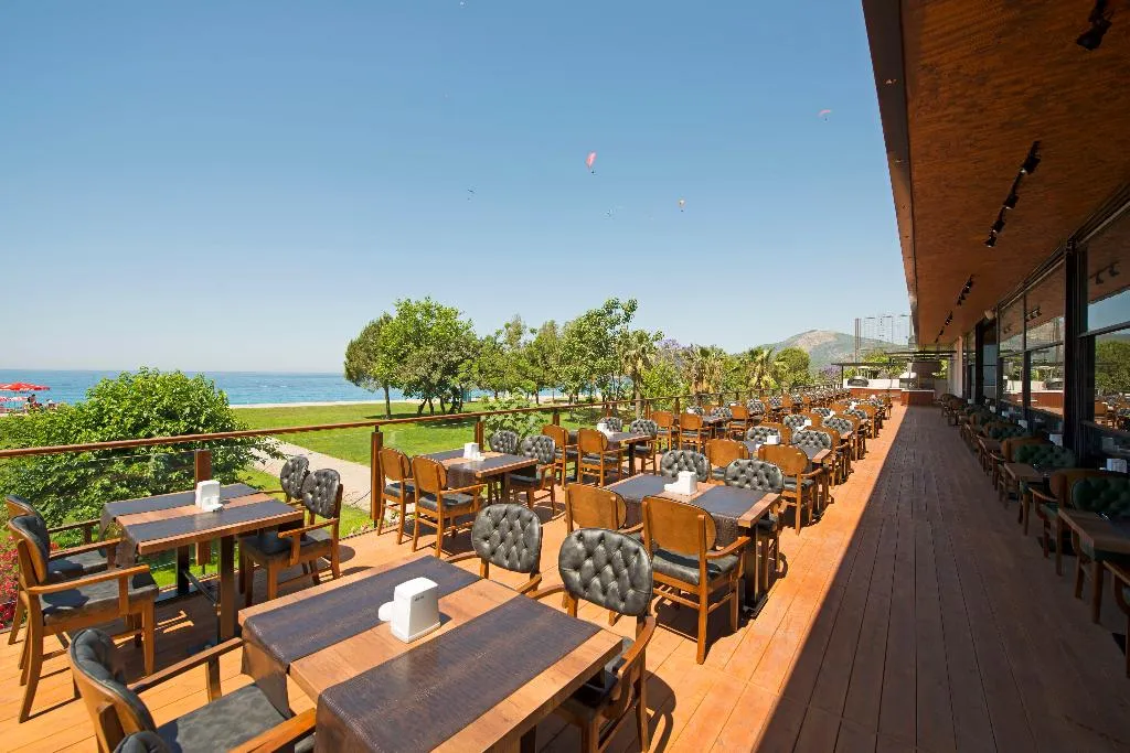 Terrace, Belcekum Beach Hotel, Dalaman