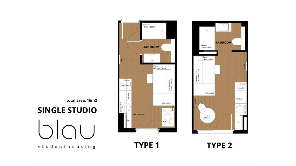SINGLE COMFORT Room, Blau Student Housing, Barcelona