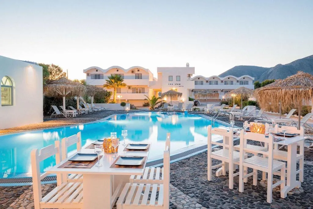 Pool, Sea View Beach Hotel, Santorini