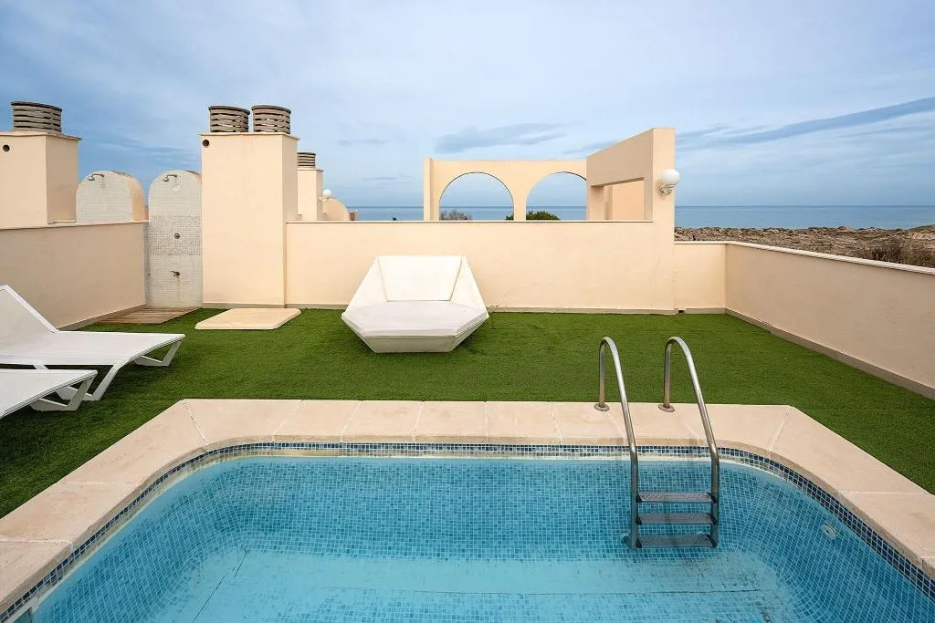 Terrace, Oliva Nova Beach & Golf Hotel, Fuerteventura
