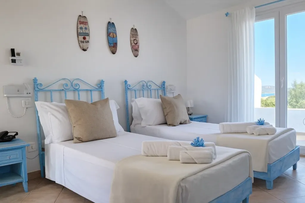 Double or Twin SUPERIOR SEA VIEW Room, Hotiday Baja Sardinia Seaside, Olbia